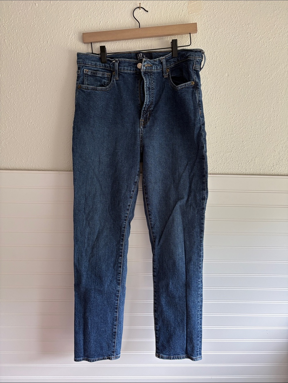 GAP high rise vintage slim Dark Blue Jeans